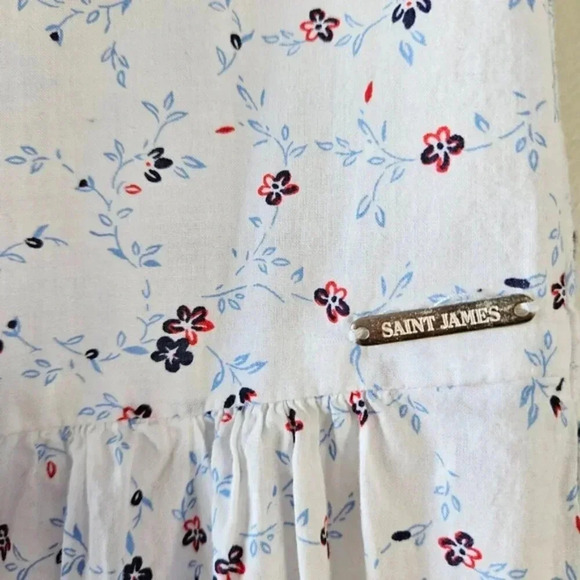 Saint James Floral Boho Casual Mini Coastal Feminine Dress Size US 4. - Picture 10 of 13